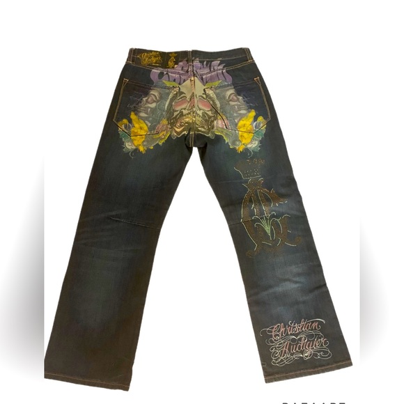 Rare vintage Christian Audigier for Ed Hardy men’s jeans - Picture 2 of 9